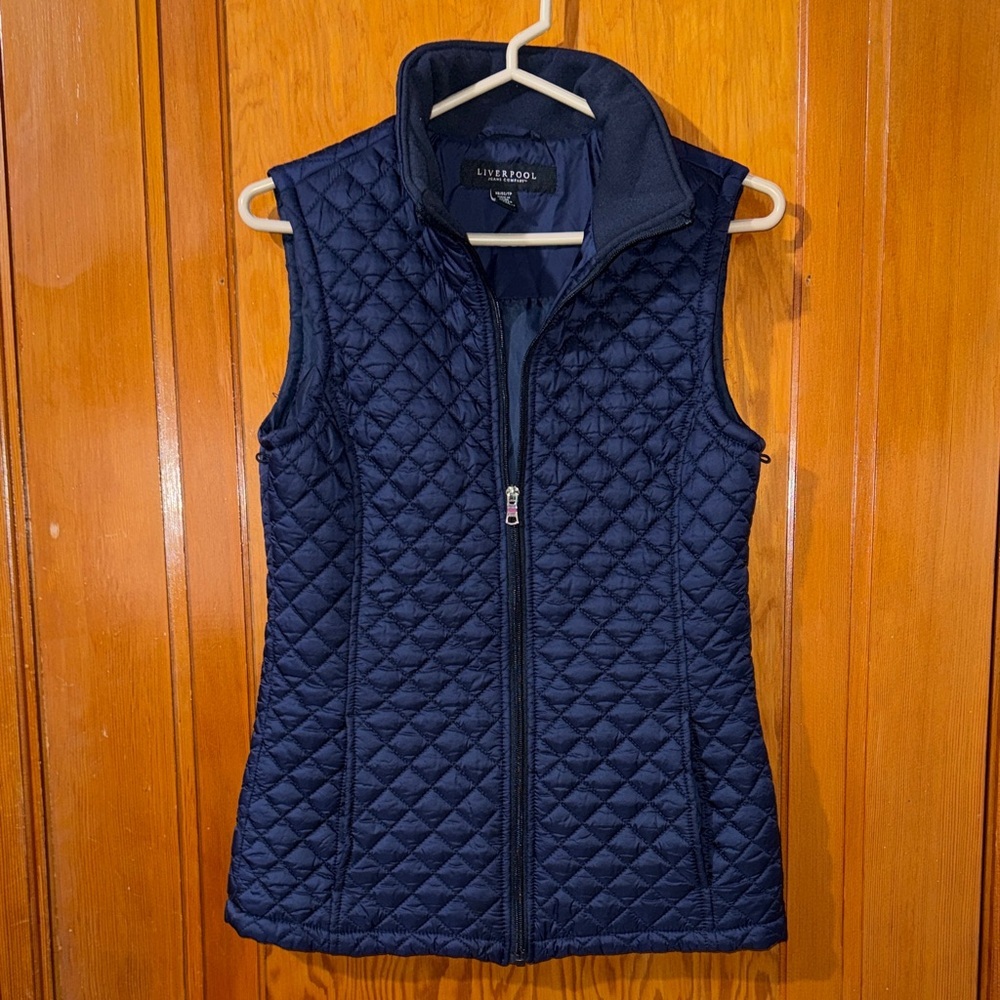 Liverpool Dark Blue Quilted Vest